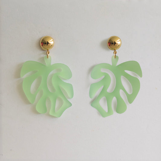 Monstera Earrings