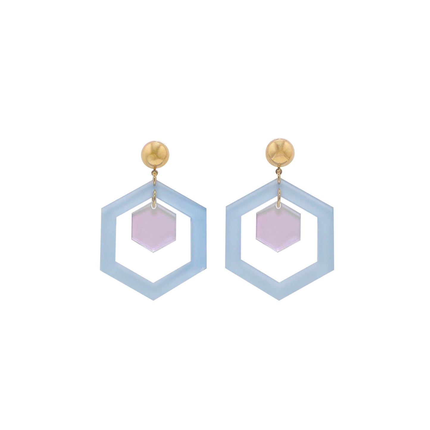 Hexagon Earrings