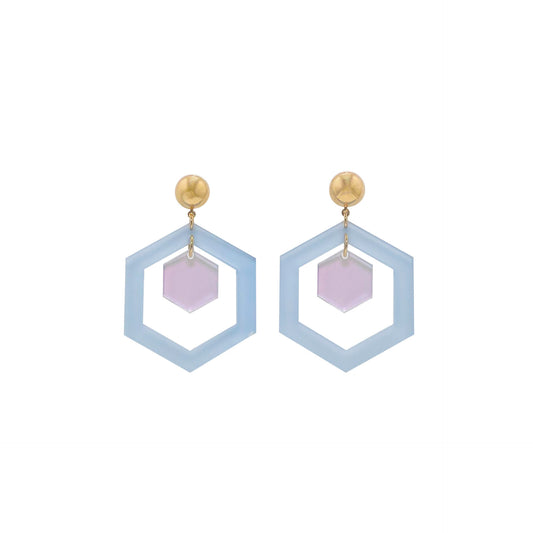 Hexagon Earrings